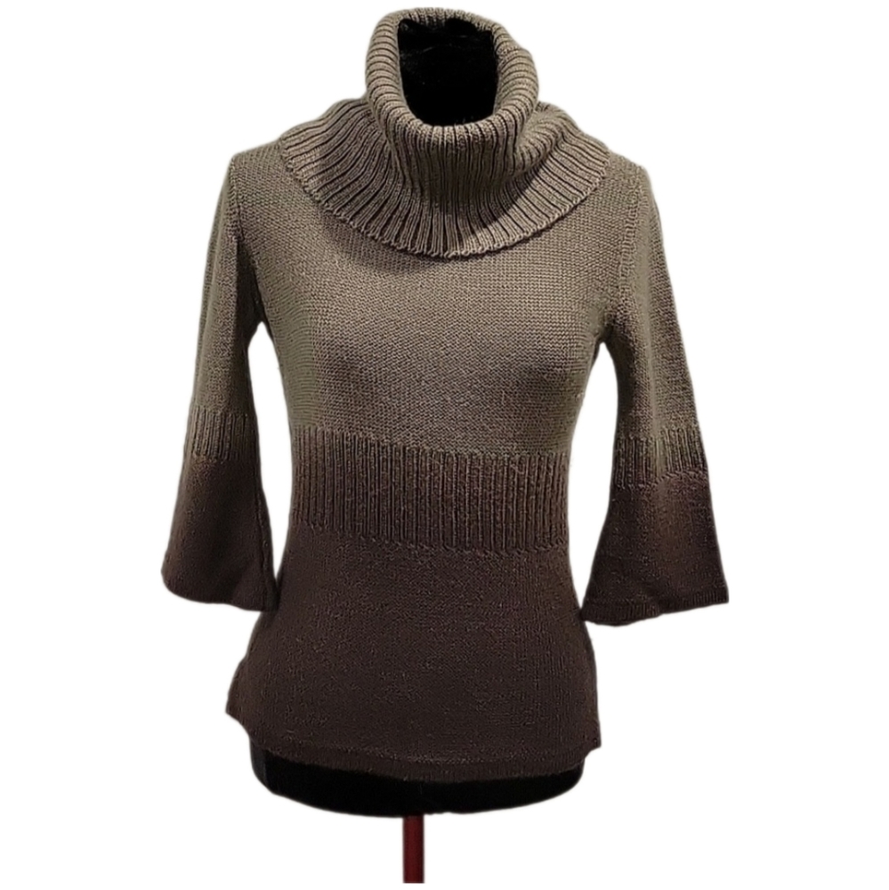 Mango Brown Cowl Neck Sweater